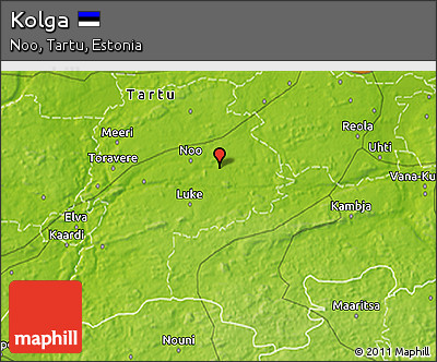 Physical 3D Map of Kolga