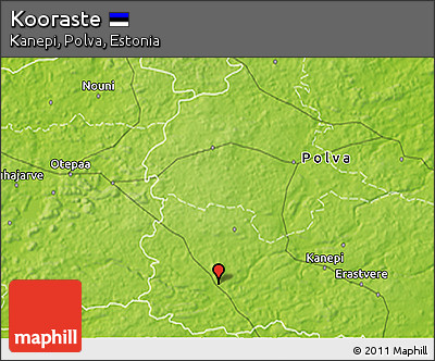 Physical 3D Map of Kooraste