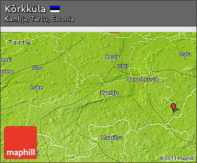 Physical 3D Map of Kõrkküla