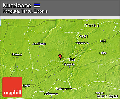 Physical 3D Map of Kurelaane