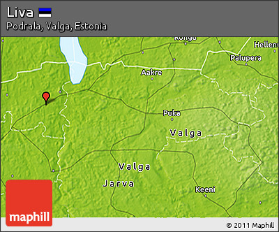 Physical 3D Map of Liva