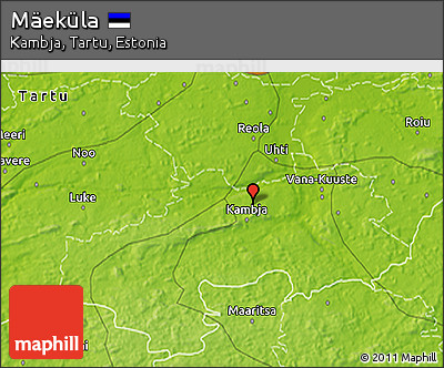 Physical 3D Map of Mäeküla