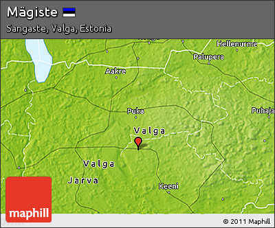 Physical 3D Map of Mägiste