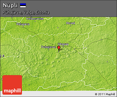 Physical 3D Map of Nüpli