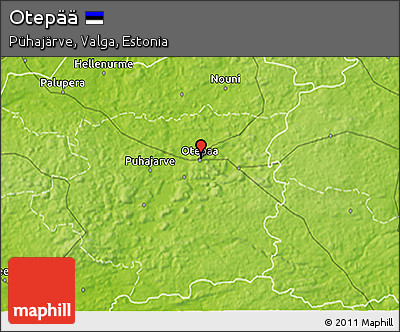 Physical 3D Map of Otepää