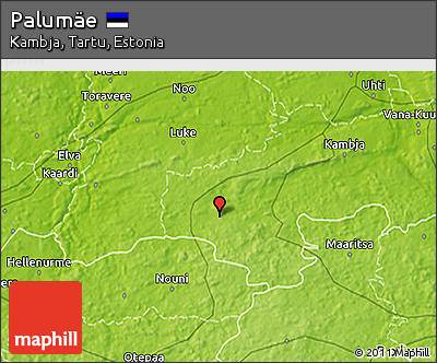 Physical 3D Map of Palumäe