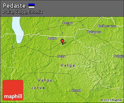 Physical 3D Map of Pedaste