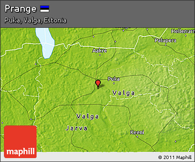 Physical 3D Map of Prange