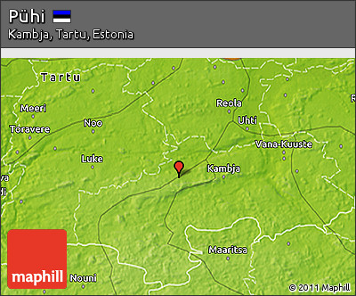 Physical 3D Map of Pühi