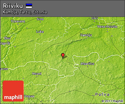 Physical 3D Map of Riiviku
