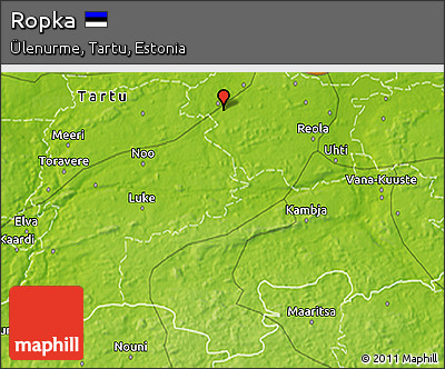 Physical 3D Map of Ropka