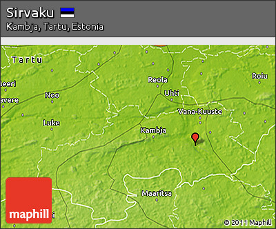 Physical 3D Map of Sirvaku