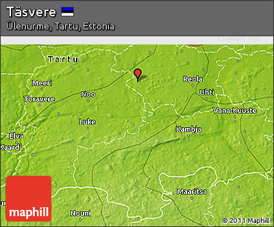 Physical 3D Map of Täsvere