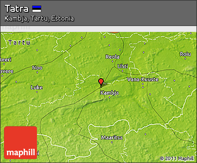 Physical 3D Map of Tatra