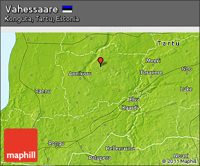 Physical 3D Map of Vahessaare