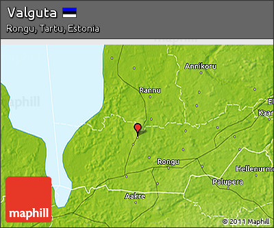 Physical 3D Map of Valguta