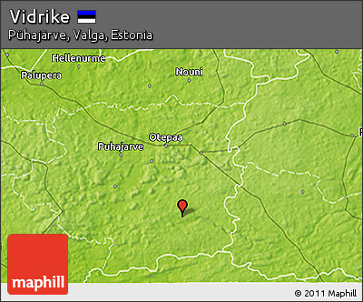 Physical 3D Map of Vidrike