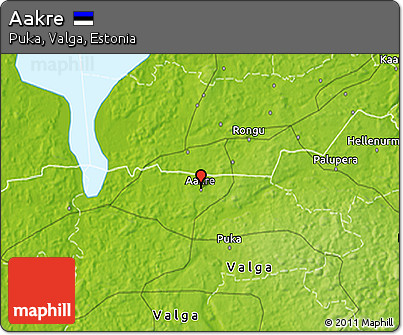 Physical 3D Map of Aakre