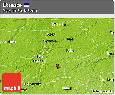 Physical 3D Map of Etsaste