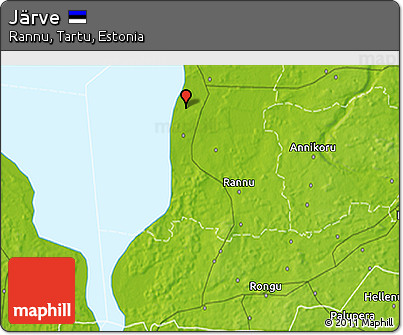Physical 3D Map of Järve