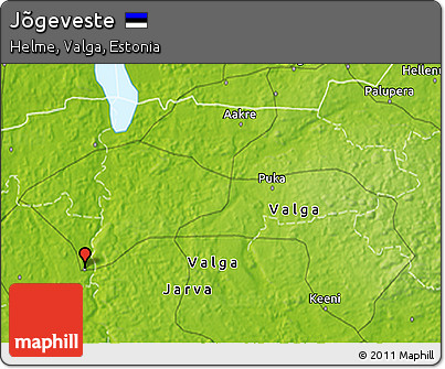 Physical 3D Map of Jõgeveste