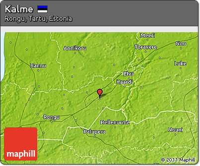 Physical 3D Map of Kalme