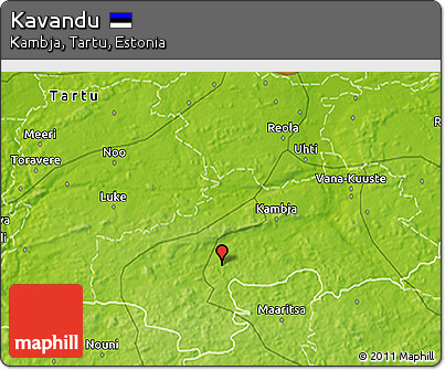 Physical 3D Map of Kavandu