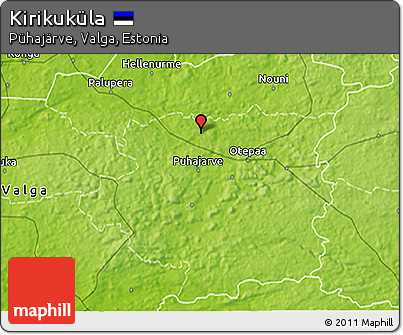 Physical 3D Map of Kirikuküla