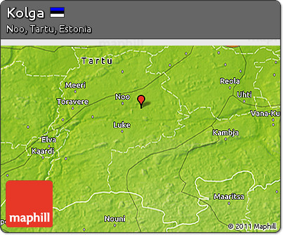 Physical 3D Map of Kolga