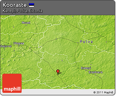 Physical 3D Map of Kooraste