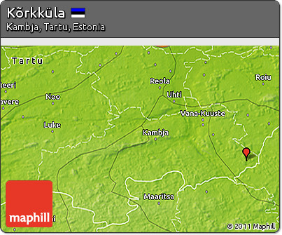Physical 3D Map of Kõrkküla