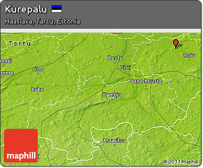 Physical 3D Map of Kurepalu