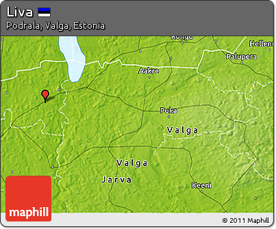 Physical 3D Map of Liva