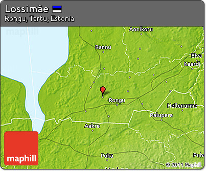 Physical 3D Map of Lossimäe