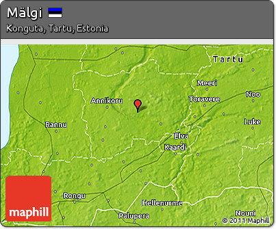 Physical 3D Map of Mälgi