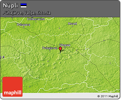Physical 3D Map of Nüpli