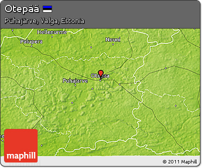 Physical 3D Map of Otepää