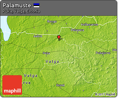 Physical 3D Map of Palamuste