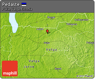 Physical 3D Map of Pedaste