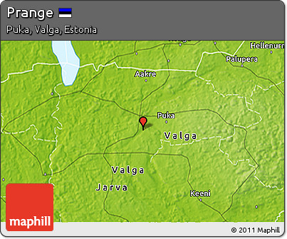 Physical 3D Map of Prange