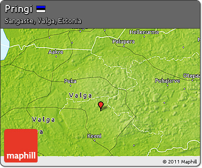 Physical 3D Map of Pringi
