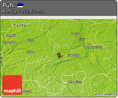Physical 3D Map of Pühi