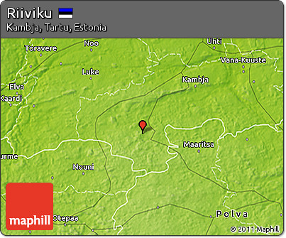 Physical 3D Map of Riiviku