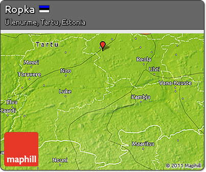 Physical 3D Map of Ropka