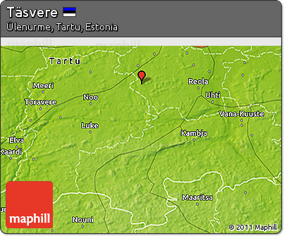 Physical 3D Map of Täsvere