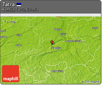 Physical 3D Map of Tatra