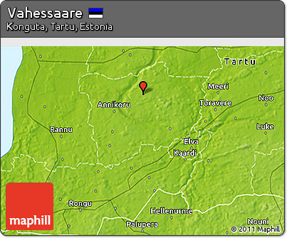 Physical 3D Map of Vahessaare