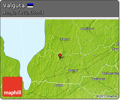 Physical 3D Map of Valguta