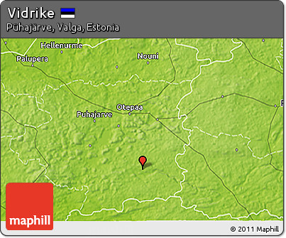 Physical 3D Map of Vidrike