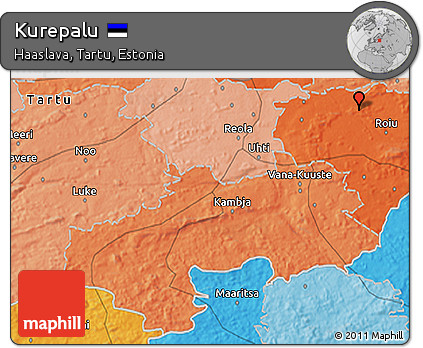 Political 3D Map of Kurepalu